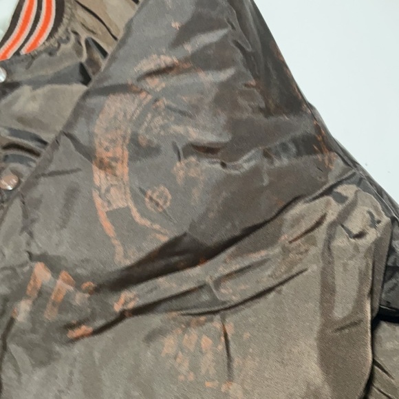 Vintage birdie varsity jacket with Union logo on back men’s xxl Brown Orange - Picture 5 of 5